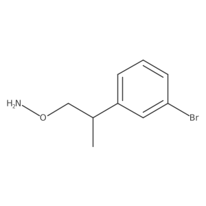 O-[2-(3-bromophenyl)propyl]hydroxylamine Structure