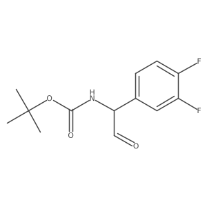 tert-butyl N-[1-(3,4-difluorophenyl)-2-oxoethyl]carbamate Structure