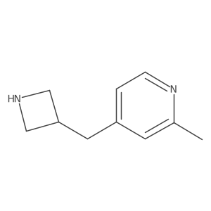 4-[(Azetidin-3-yl)methyl]-2-methylpyridine Structure