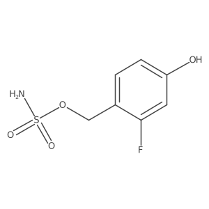 (2-Fluoro-4-hydroxyphenyl)methyl sulfamate Structure