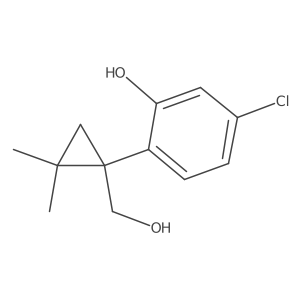 5-Chloro-2-[1-(hydroxymethyl)-2,2-dimethylcyclopropyl]phenol Structure
