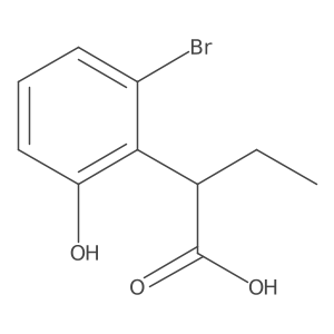 2-(2-Bromo-6-hydroxyphenyl)butanoic acid Structure