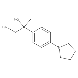 1-Amino-2-[4-(pyrrolidin-1-yl)phenyl]propan-2-ol Structure