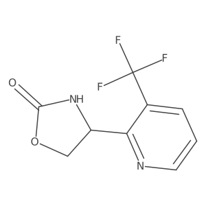 4-[3-(Trifluoromethyl)pyridin-2-yl]-1,3-oxazolidin-2-one结构式