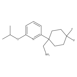 {4,4-Difluoro-1-[6-(propan-2-yloxy)pyridin-2-yl]cyclohexyl}methanamine Structure
