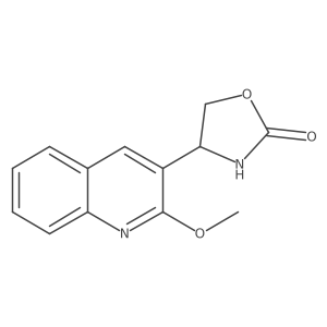 4-(2-Methoxyquinolin-3-yl)-1,3-oxazolidin-2-one结构式