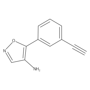 5-(3-Ethynylphenyl)-1,2-oxazol-4-amine Structure