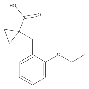 1-[(2-Ethoxyphenyl)methyl]cyclopropane-1-carboxylic acid结构式