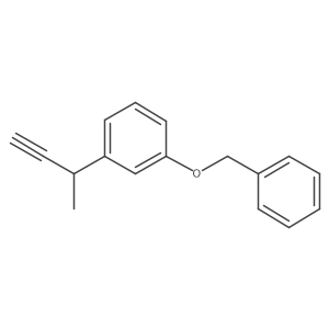 1-(Benzyloxy)-3-(but-3-yn-2-yl)benzene Structure