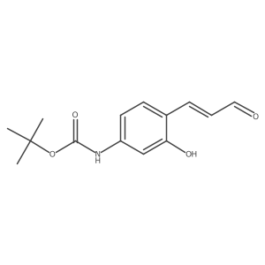 tert-butyl N-[3-hydroxy-4-(3-oxoprop-1-en-1-yl)phenyl]carbamate结构式