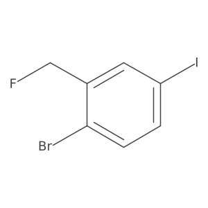 1-Bromo-2-(fluoromethyl)-4-iodobenzene结构式