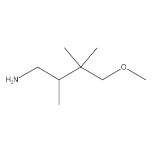 (2R)-4-Methoxy-2,3,3-trimethylbutan-1-amine结构式
