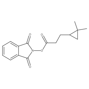 1,3-dioxo-2,3-dihydro-1H-isoindol-2-yl 3-(2,2-dimethylcyclopropyl)propanoate Structure