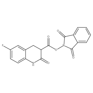 1,3-dioxo-2,3-dihydro-1H-isoindol-2-yl 6-fluoro-2-oxo-1,2,3,4-tetrahydroquinoline-3-carboxylate Structure