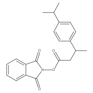 1,3-dioxo-2,3-dihydro-1H-isoindol-2-yl 3-[4-(propan-2-yl)phenyl]butanoate结构式