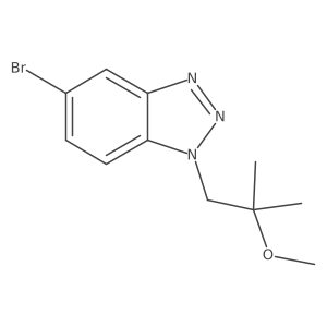 5-bromo-1-(2-methoxy-2-methylpropyl)-1H-1,2,3-benzotriazole Structure