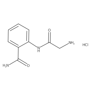 2-[(2-Aminoacetyl)amino]benzamide;hydrochloride Structure