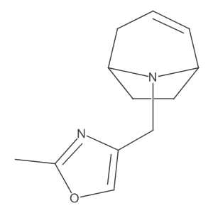 4-((1R,5S)-8-azabicyclo[3.2.1]oct-2-en-8-ylmethyl)-2-methyloxazole Structure