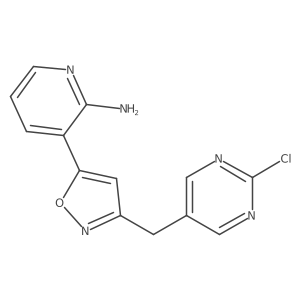 3-[3-[(2-Chloro-5-pyrimidinyl)methyl]-5-isoxazolyl]-2-pyridinamine Structure