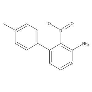 3-Nitro-4-(p-tolyl)pyridin-2-amine结构式