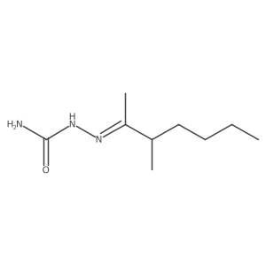 2-(1,2-Dimethylhexylidene)hydrazinecarboxamide Structure