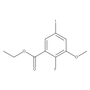 Ethyl 2-fluoro-5-iodo-3-methoxybenzoate结构式