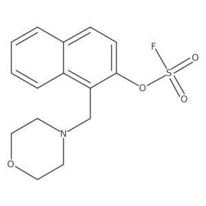 4-[(2-Fluorosulfonyloxynaphthalen-1-yl)methyl]morpholine结构式