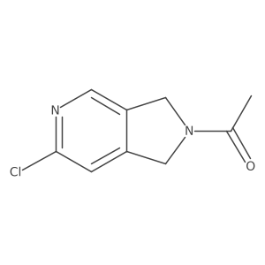 1-(6-chloro-1,3-dihydro-2H-pyrrolo[3,4-c]pyridin-2-yl)Ethanone Structure