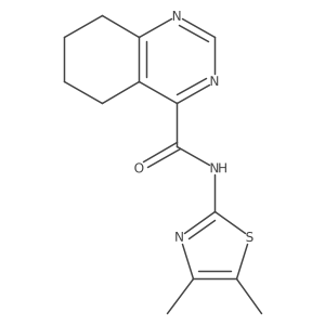 N-(4,5-Dimethyl-1,3-thiazol-2-yl)-5,6,7,8-tetrahydroquinazoline-4-carboxamide Structure