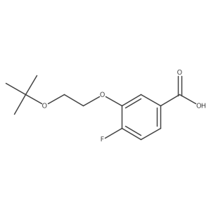3-(2-(tert-Butoxy)ethoxy)-4-fluorobenzoic acid Structure