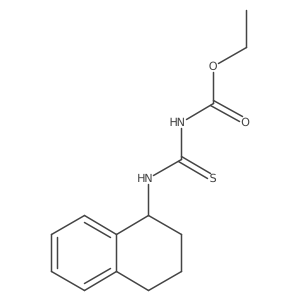 ethyl N-[(1,2,3,4-tetrahydronaphthalen-1-yl)carbamothioyl]carbamate结构式