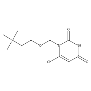 6-chloro-1-((2-(trimethylsilyl)ethoxy)methyl)pyrimidine-2,4(1H,3H)-dione结构式