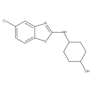 4-[(5-Chloro-1,3-benzoxazol-2-yl)amino]cyclohexan-1-ol Structure