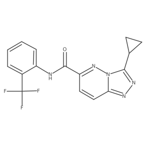 3-cyclopropyl-N-[2-(trifluoromethyl)phenyl]-[1,2,4]triazolo[4,3-b]pyridazine-6-carboxamide Structure