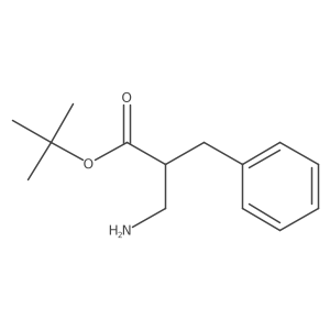 tert-butyl (2R)-3-amino-2-benzylpropanoate结构式