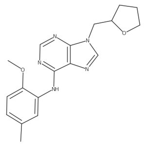 N-(2-methoxy-5-methylphenyl)-9-[(oxolan-2-yl)methyl]-9H-purin-6-amine Structure