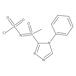 [(chlorosulfonyl)imino](methyl)(4-phenyl-4H-1,2,4-triazol-3-yl)-lambda6-sulfanone Structure