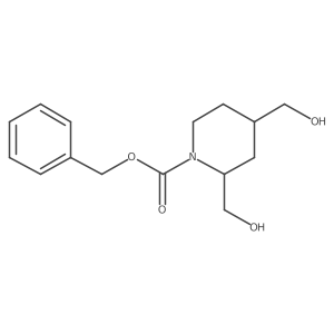 rac-benzyl (2R,4S)-2,4-bis(hydroxymethyl)piperidine-1-carboxylate Structure