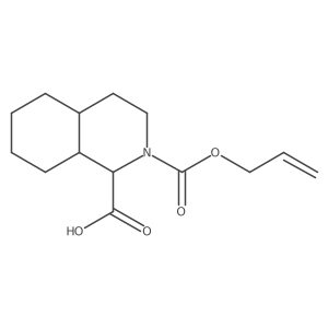 2-[(Prop-2-en-1-yloxy)carbonyl]-decahydroisoquinoline-1-carboxylic acid结构式