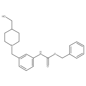 benzyl N-(3-{[4-(hydroxymethyl)piperidin-1-yl]methyl}phenyl)carbamate Structure