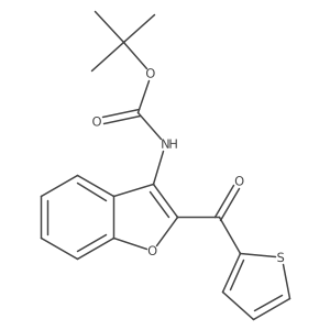 tert-butyl N-[2-(thiophene-2-carbonyl)-1-benzofuran-3-yl]carbamate Structure