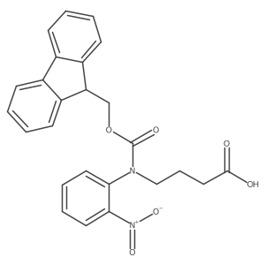 4-({[(9H-fluoren-9-yl)methoxy]carbonyl}(2-nitrophenyl)amino)butanoic acid结构式
