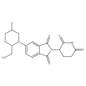 5-[2-(aminomethyl)-5-methylpiperidin-1-yl]-2-(2,6-dioxopiperidin-3-yl)-2,3-dihydro-1H-isoindole-1,3-dione结构式