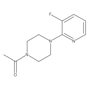 1-[4-(3-Fluoropyridin-2-yl)piperazin-1-yl]ethan-1-one Structure