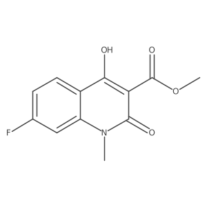 Methyl 7-fluoro-4-hydroxy-1-methyl-2-oxo-1,2-dihydroquinoline-3-carboxylate结构式