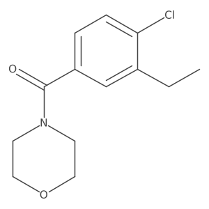(4-Chloro-3-ethylphenyl)(morpholino)methanone结构式
