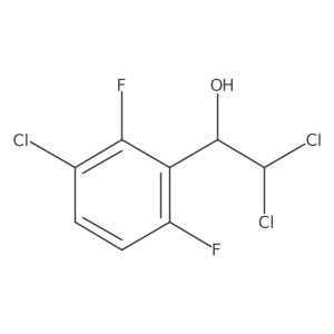 2,2-Dichloro-1-(3-chloro-2,6-difluorophenyl)ethanol结构式