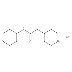 N-(oxan-4-yl)-2-(piperidin-4-yl)acetamide hydrochloride Structure