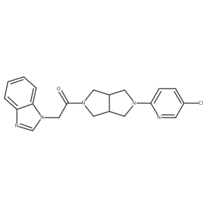 2-(1H-1,3-benzodiazol-1-yl)-1-[5-(5-chloropyridin-2-yl)-octahydropyrrolo[3,4-c]pyrrol-2-yl]ethan-1-one结构式