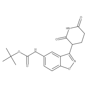 tert-Butyl (3-(2,6-dioxopiperidin-3-yl)benzo[d]isoxazol-5-yl)carbamate Structure